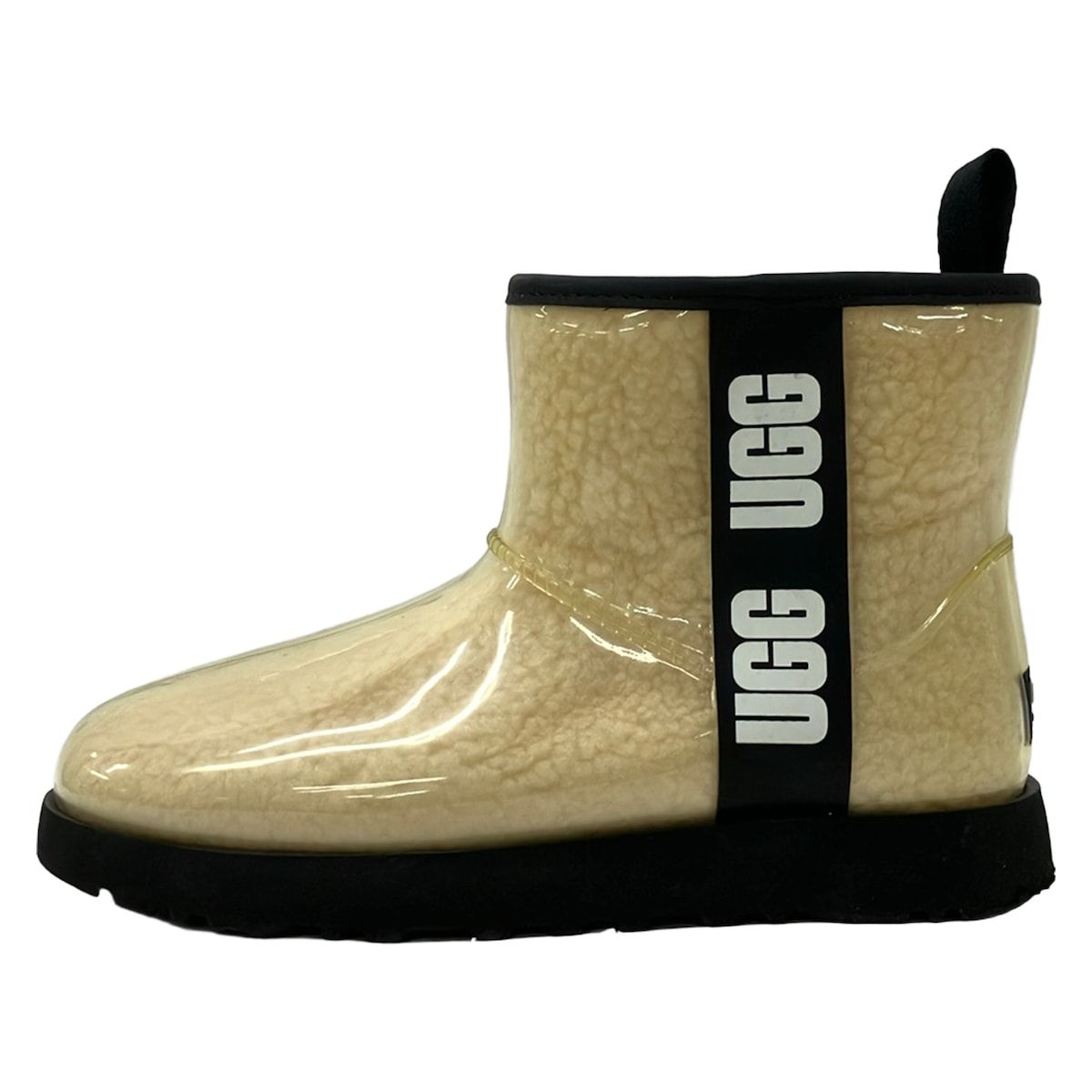 UGG(アグ) レインブーツ JAPAN 25 レディース クラシック クリア ミニ 1113190 クリア×ベージュ×黒 インソール取外し可
