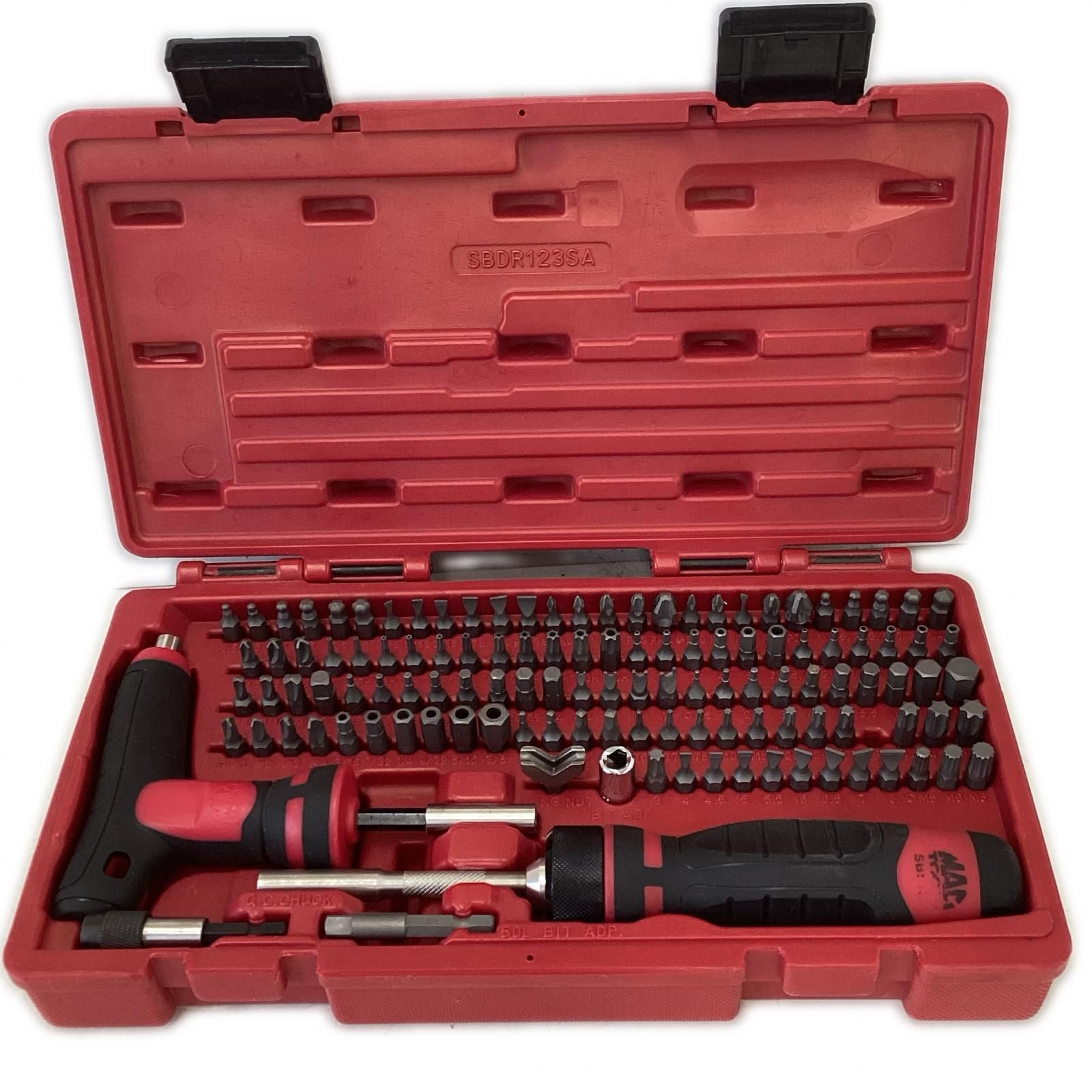 TAC TOOLS SBDR123SA 123Pc. マックグリップ ラチェッティング 1/4