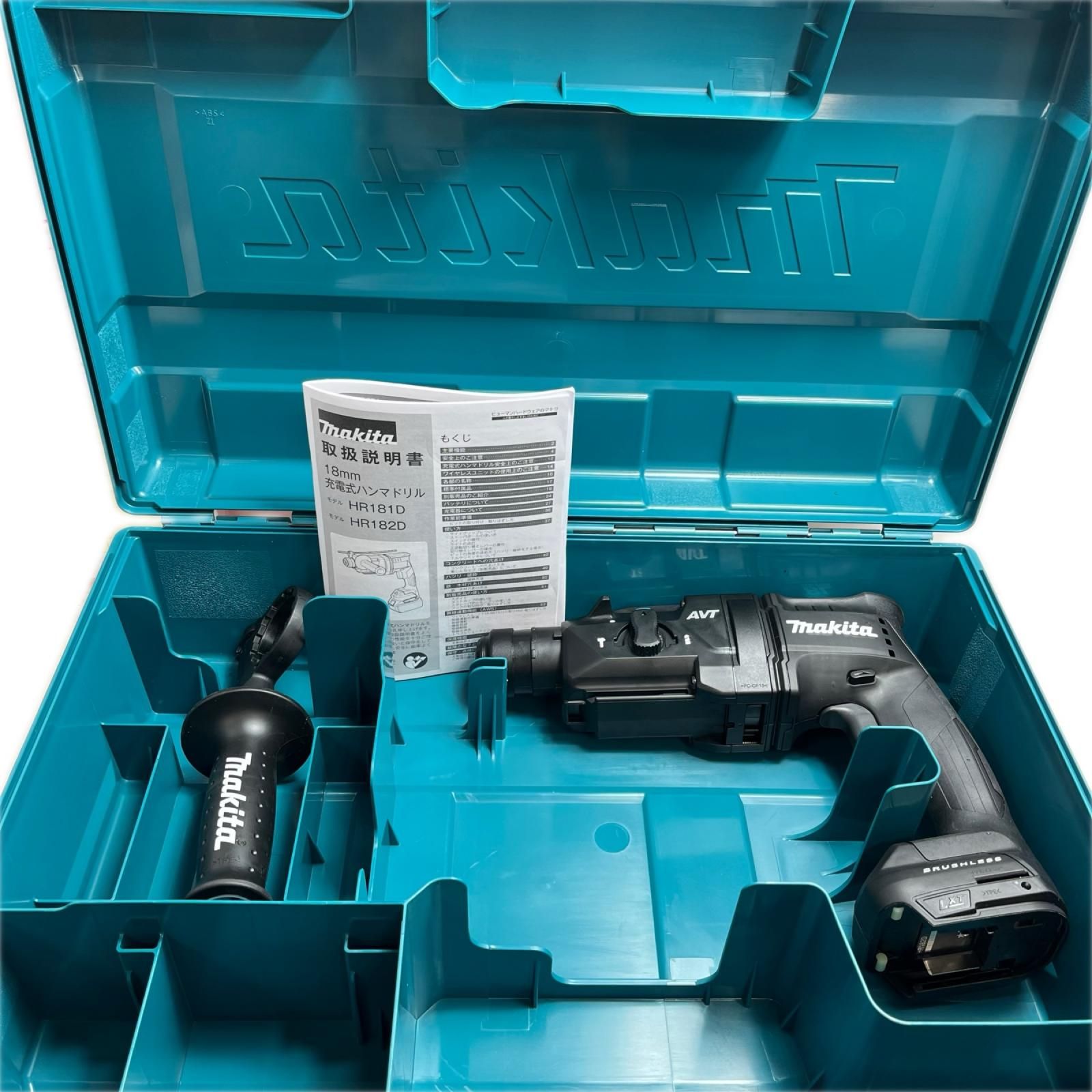 MAKITA マキタ 18V充電式ハンマドリル ケース付 HR182D ブラック