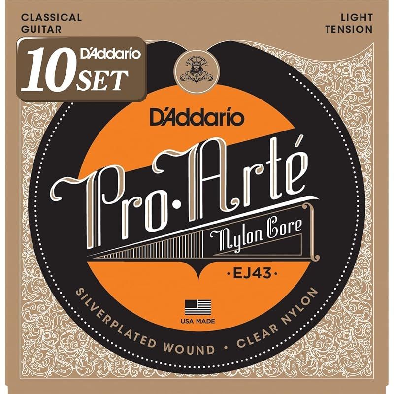 D'Addario ダダリオ クラシックギター弦 プロアルテ Silver/Clear Light EJ43 x 10セット 【国内正規品】 0 24,059円