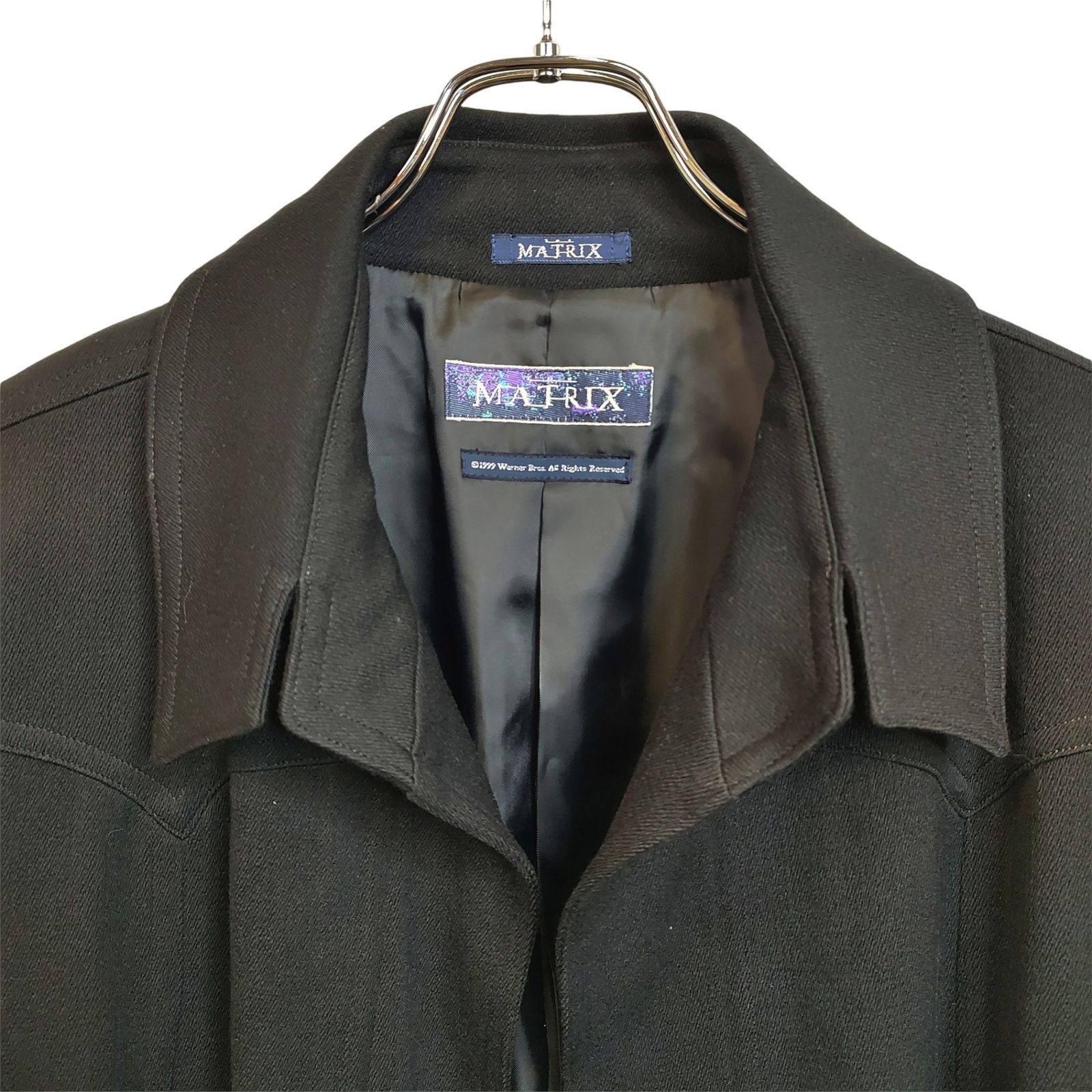 90s MATRIX オフィシャル タグ付き スーパーロング コート MATRIX マトリックス ワーナー ブラザーズ 90s 1999年 NEO ネオ ウール