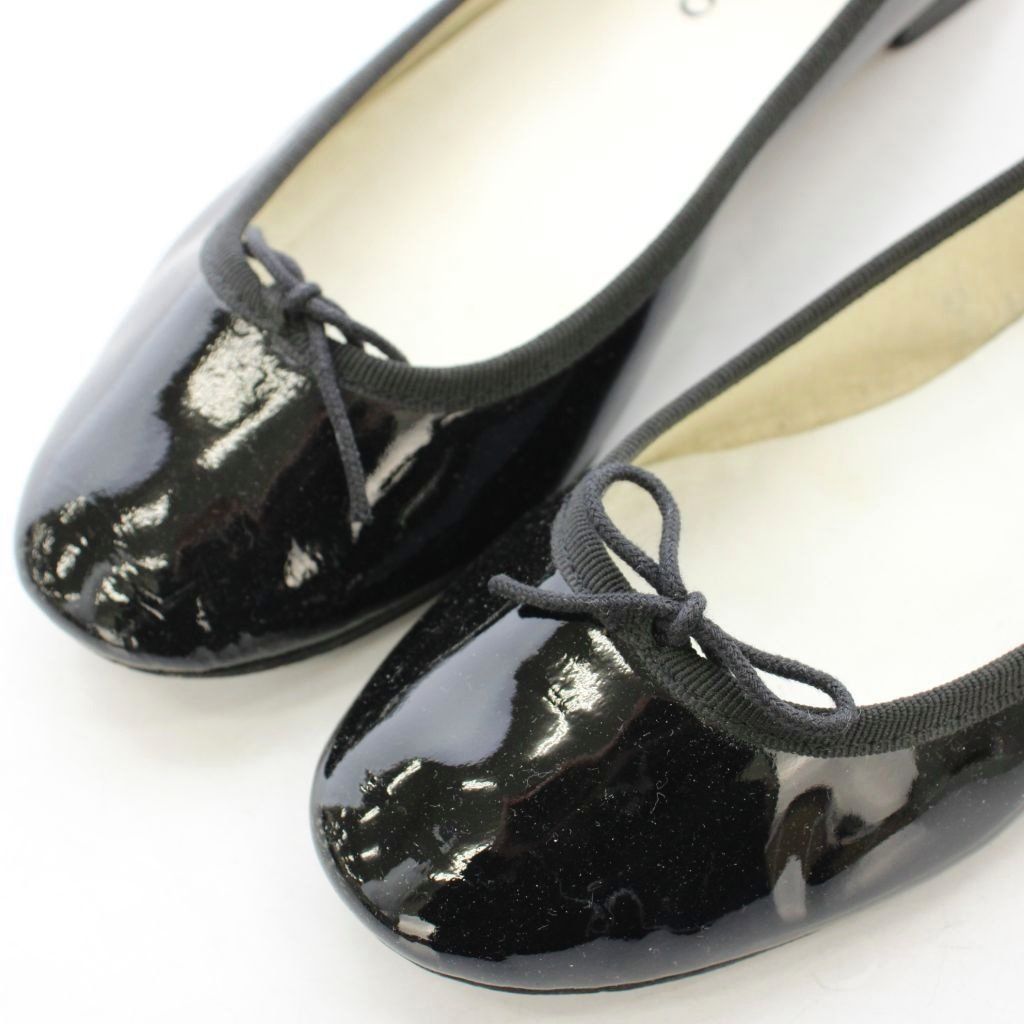 レペット Repetto バレエシューズ エナメル フラットシューズ 38 黒
