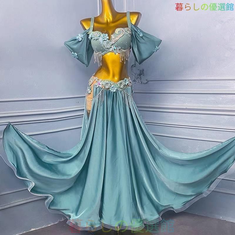 新品 ベリーダンス衣装 スカート ゴールド オーダーメイド ワイドスカート lf831