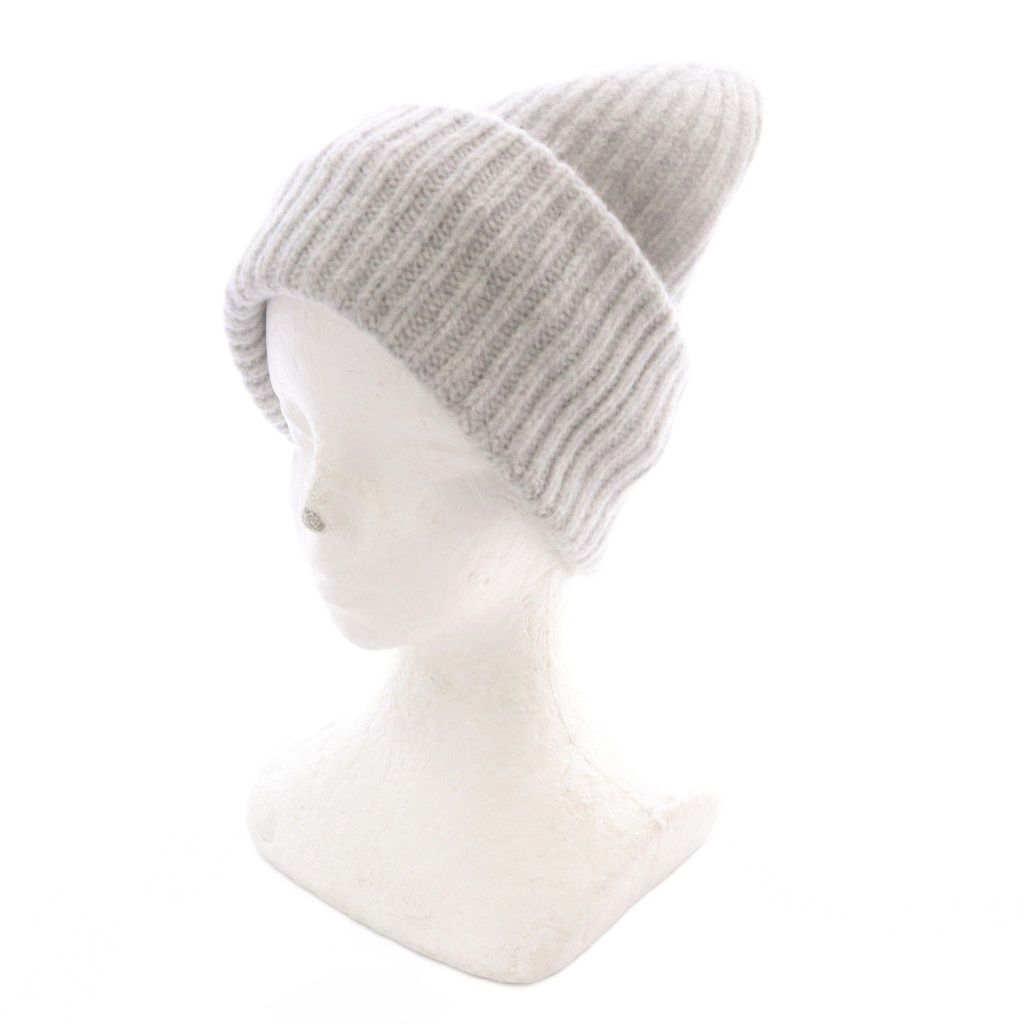 チーバッグ ch!iii 帽子 Knit Beanie ビーニー ニット帽 カシミヤ混 S グレー