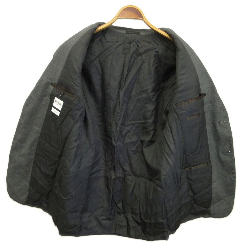アルマーニ コレツィオーニ ARMANI COLLEZIONI スーツ フォーマル セットアップ ジャケット パンツ 上下2点セット ウール 48 グレー 無地 長袖 2つボタン /NP ■ECD008 アルマーニ コレツィオーニ ARMANI COLLEZIONI スーツ フォーマル セットアップ ジャケット パンツ 上下2点セット ウール 48 グレー 無地 長袖 2つボタン /NP ■ECD008