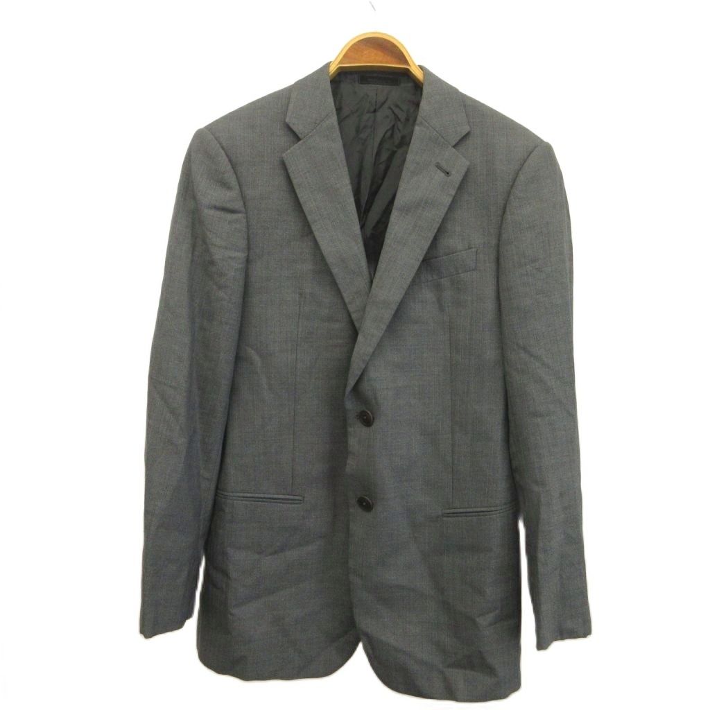 アルマーニ コレツィオーニ ARMANI COLLEZIONI スーツ フォーマル セットアップ ジャケット パンツ 上下2点セット ウール 48 グレー 無地 長袖 2つボタン /NP ■ECD008 アルマーニ コレツィオーニ ARMANI COLLEZIONI スーツ フォーマル セットアップ ジャケット パンツ 上下2点セット ウール 48 グレー 無地 長袖 2つボタン /NP ■ECD008
