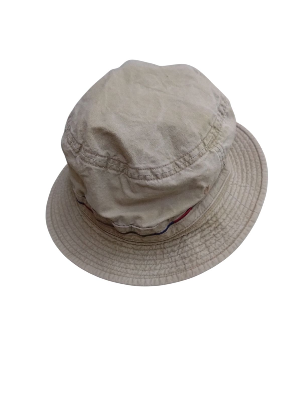 Borsalino】ボルサリーノ ハット M 56.5cm ベージュ 刺繍 ヴィンテージ