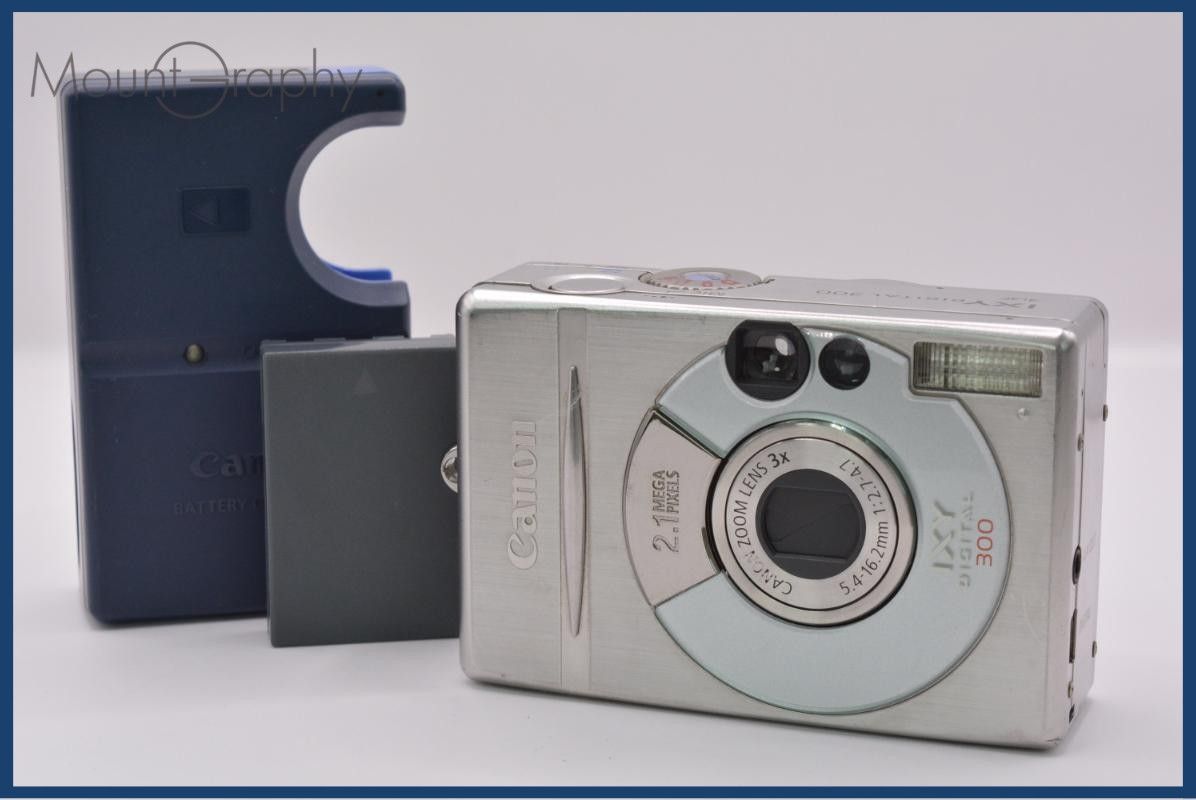 [Operation Guarantee] Canon Canon IXY DIGITAL 300 3x Battery and Charger Included Free #ak437