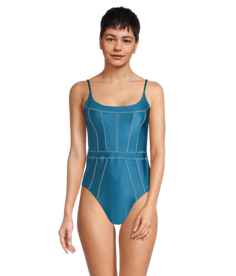 ベッカ レディース 水着 上下セット BECCA Color Sheen Makenna Corest One Piece Lagoon