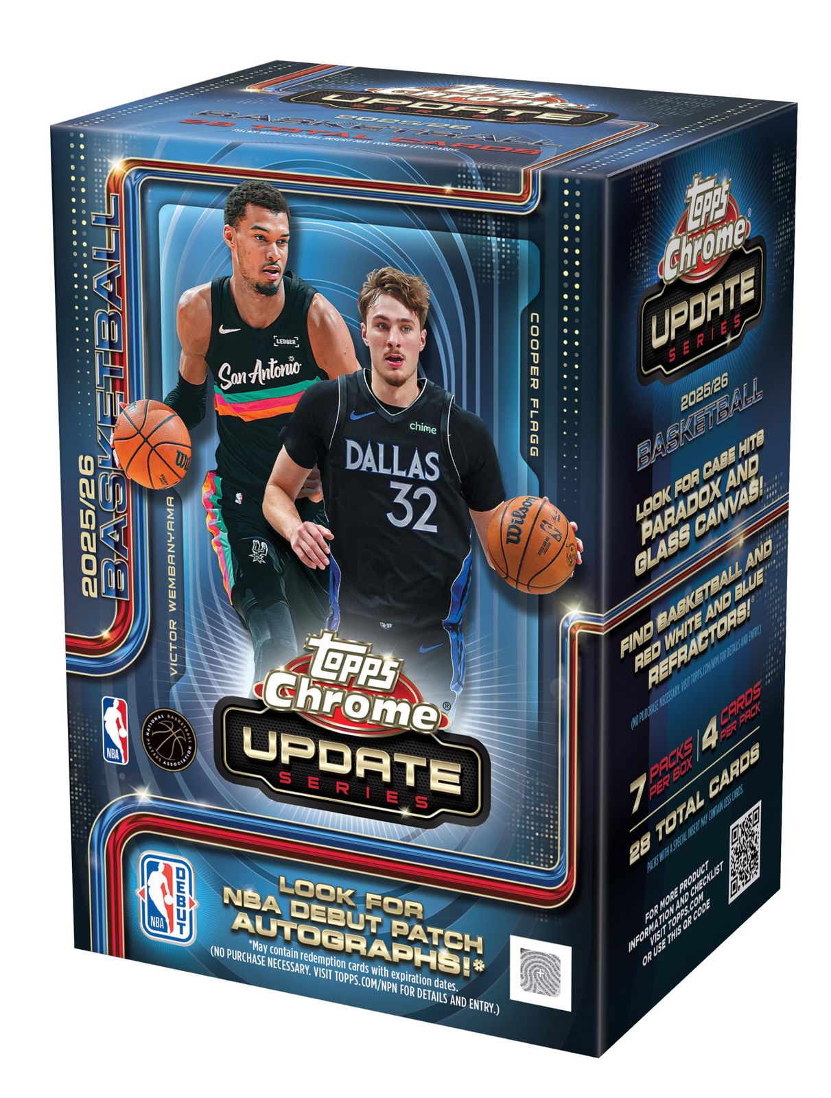 2025-26 Topps Chrome Update NBA バスケットボール - ファクトリーシール - バリューボックス