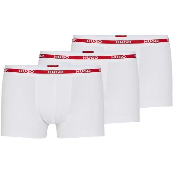 フューゴ メンズ アンダーウェア ボクサーパンツ Hugo TRUNK TRIPLET PLANET 10249742 Open White 120 ホワイト 9,475円