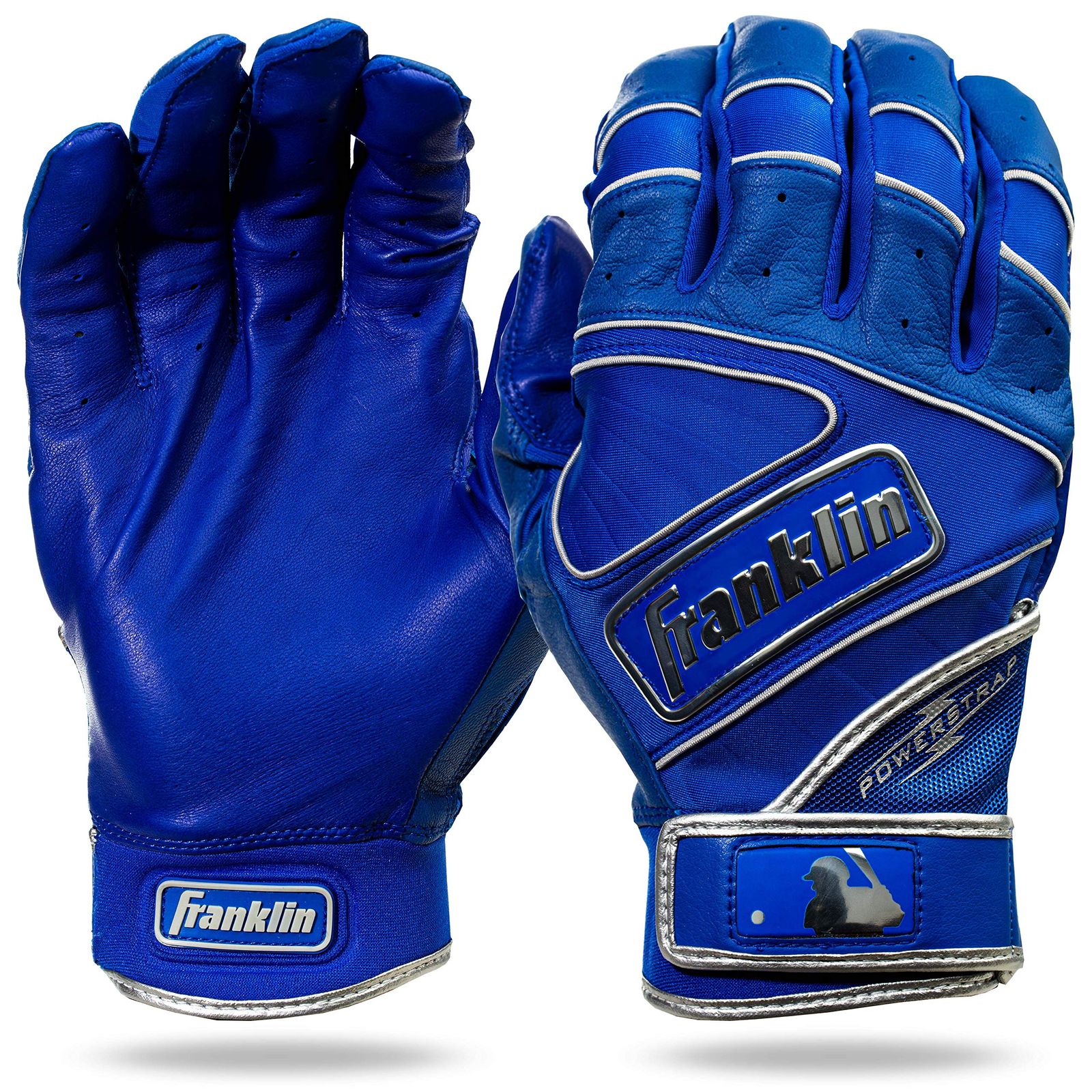 Franklin Sports MLB バッティンググローブ – パワーストラップクローム ユースバッティンググローブ ペア – 野球+ソフトボールグローブ – ロイヤルブルー – ユースMサイズ [クロームロイヤル] [Youth Medium] 9,716円