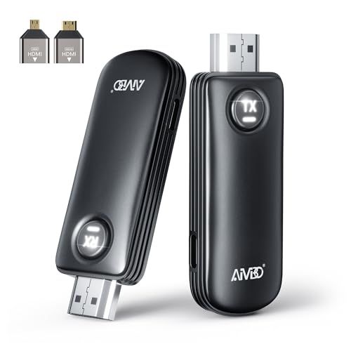 AIMIBO ワイヤレスHDMI送受信機 hdmi 無線 画面共有 画面切替ワンタッチ切替 最大8台対応★