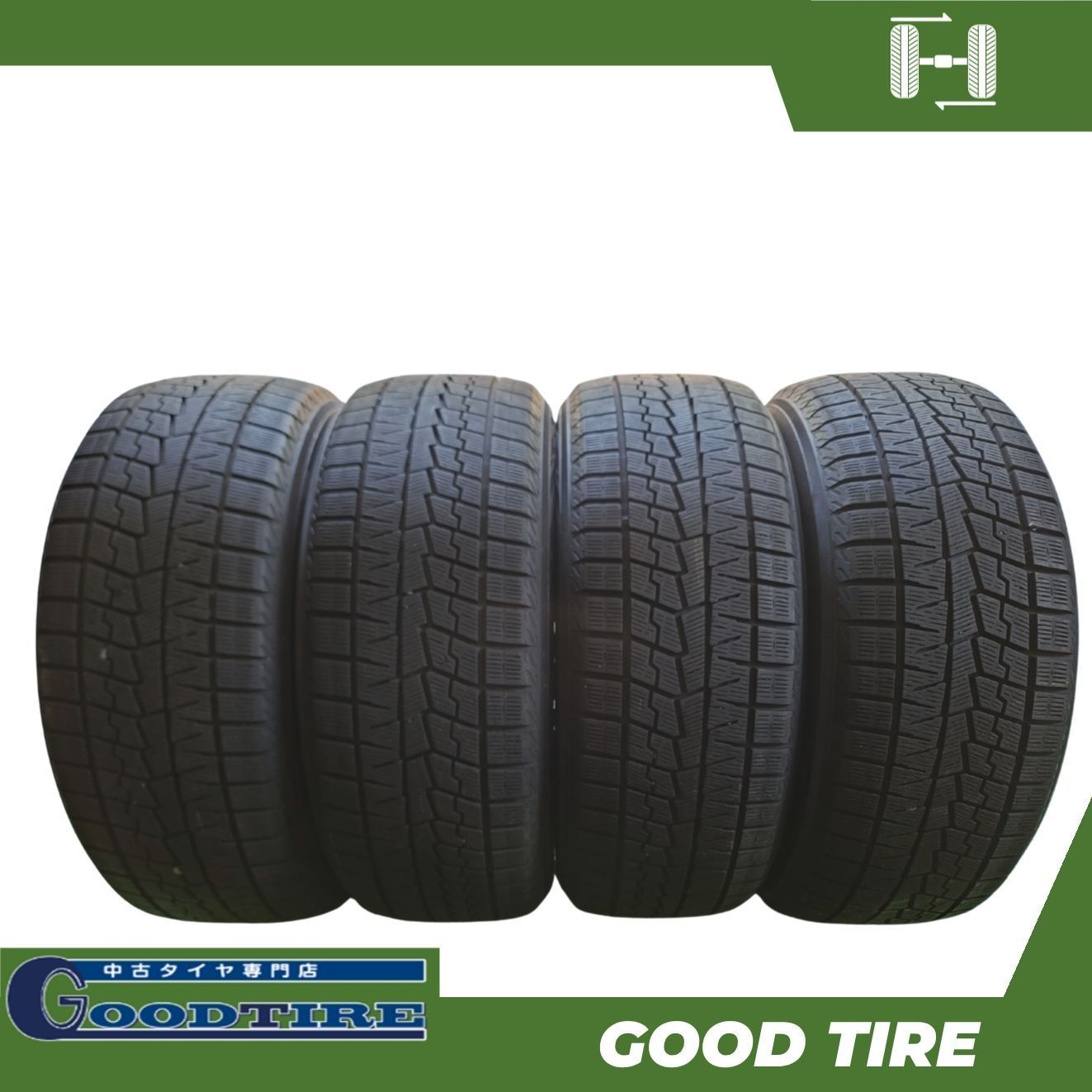 225/50R18 YOKOHAMA ice GUARD iG70 2022年製 4本 冬用 8.5分山 中古タイヤ タイヤ (7875)