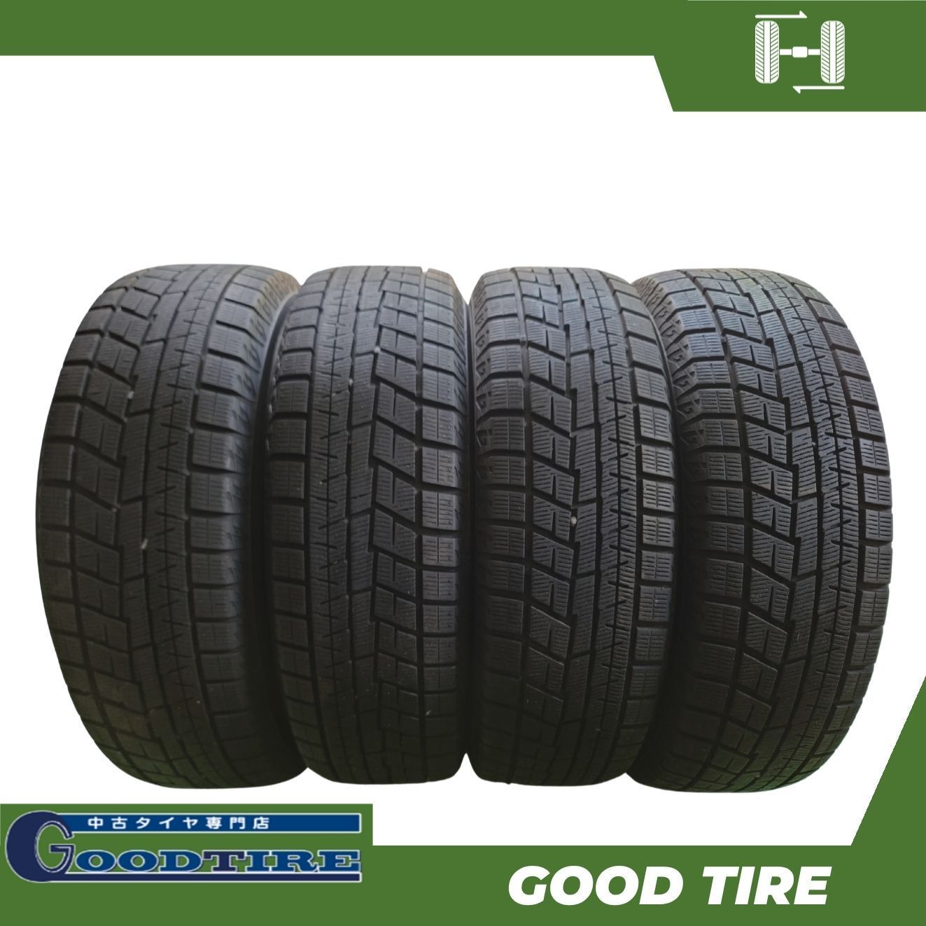 215/60R17 YOKOHAMA ice GUARD iG60 2022年製 4本 冬用 9分山 中古タイヤ タイヤ エクストレイル エルグランド エリシオン (7887)
