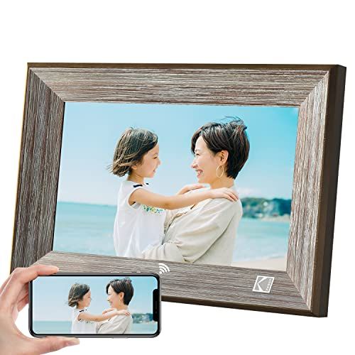 KODAK WiFiデジタルフォトフレーム 64GB内蔵 写真/動画遠隔転送 リアルタイムに共有 ループ/ランダム再生 自動回転 10インチ★ 19,227円
