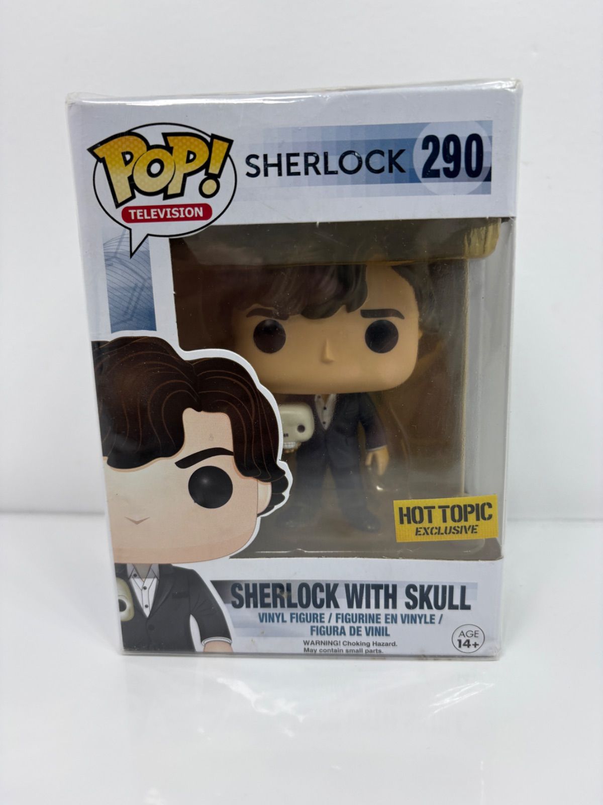 Funko POP SHERLOCK #290 Sherlock with Skull Hot Topic Limited Edition L-87