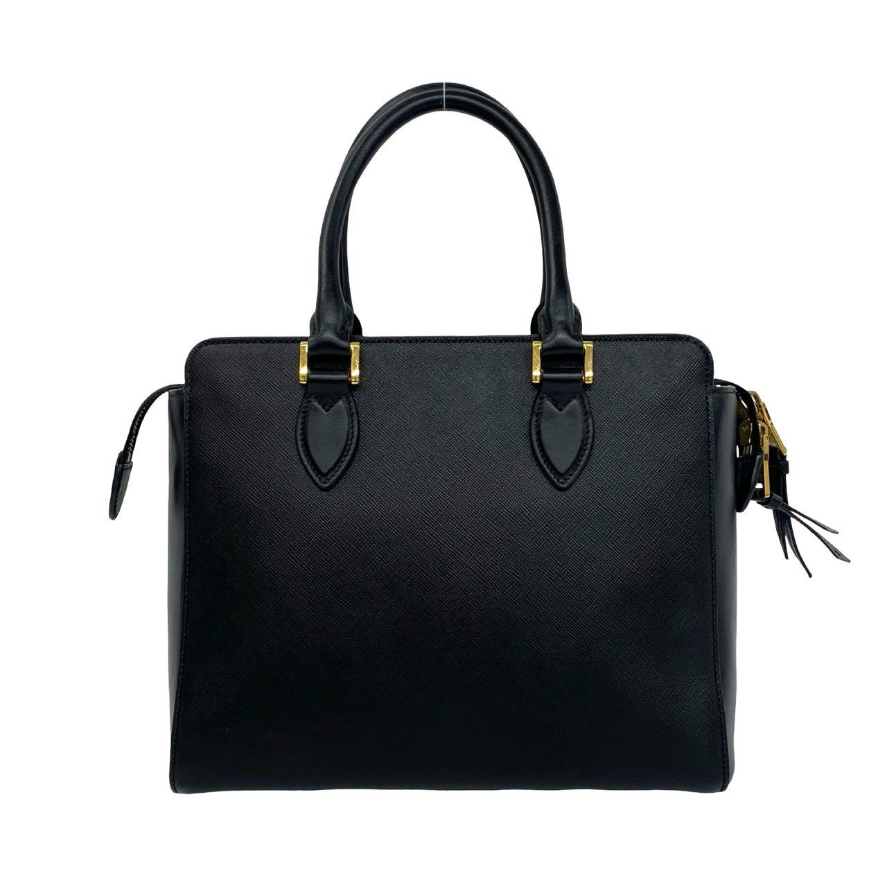 極 美品 希少品 PRADA プラダ ロゴ 金具 レザー 本革 2way ショルダー 