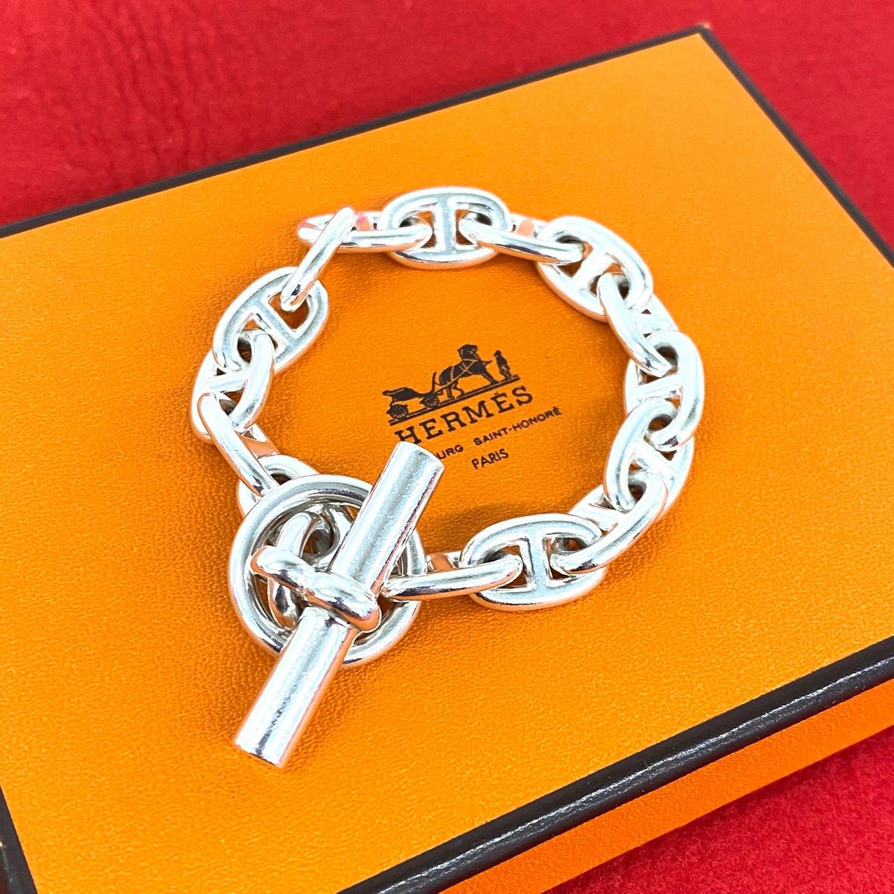 極 美品 HERMES エルメス ヴィンテージ シェーヌダンクル MM 15コマ