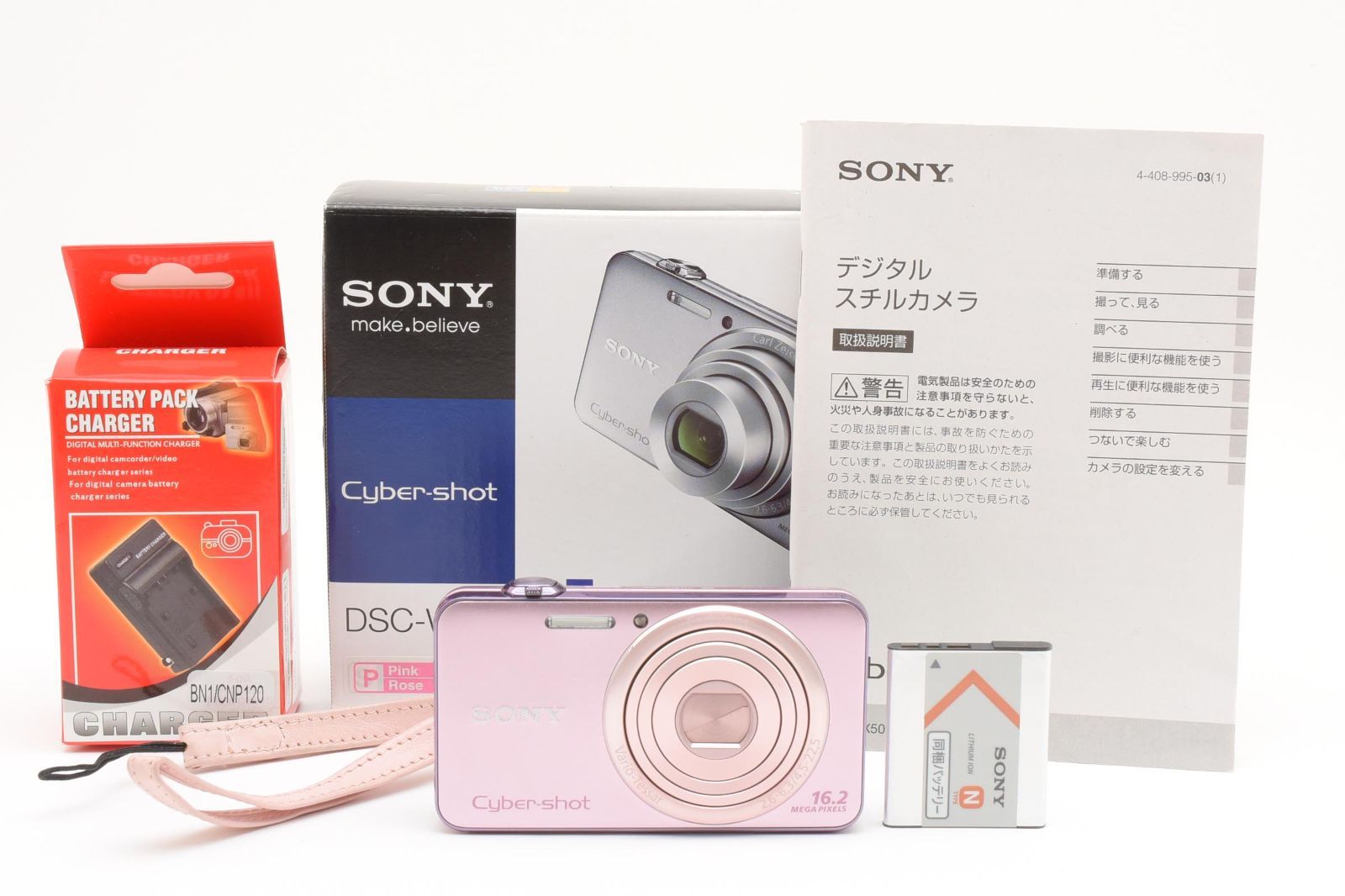 SONY Sony Cyber-shot DSC-WX50 Pink Original Box /3400 Operation OK Money Back Guarantee