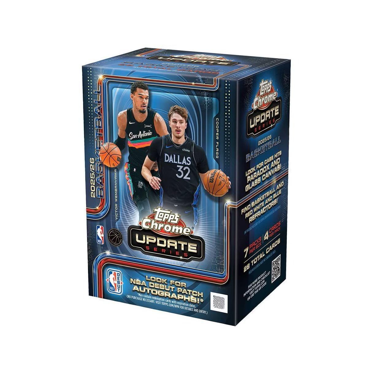 NBA 2025-26 TOPPS CHROME UPDATE BASKETBALL VALUE BOX