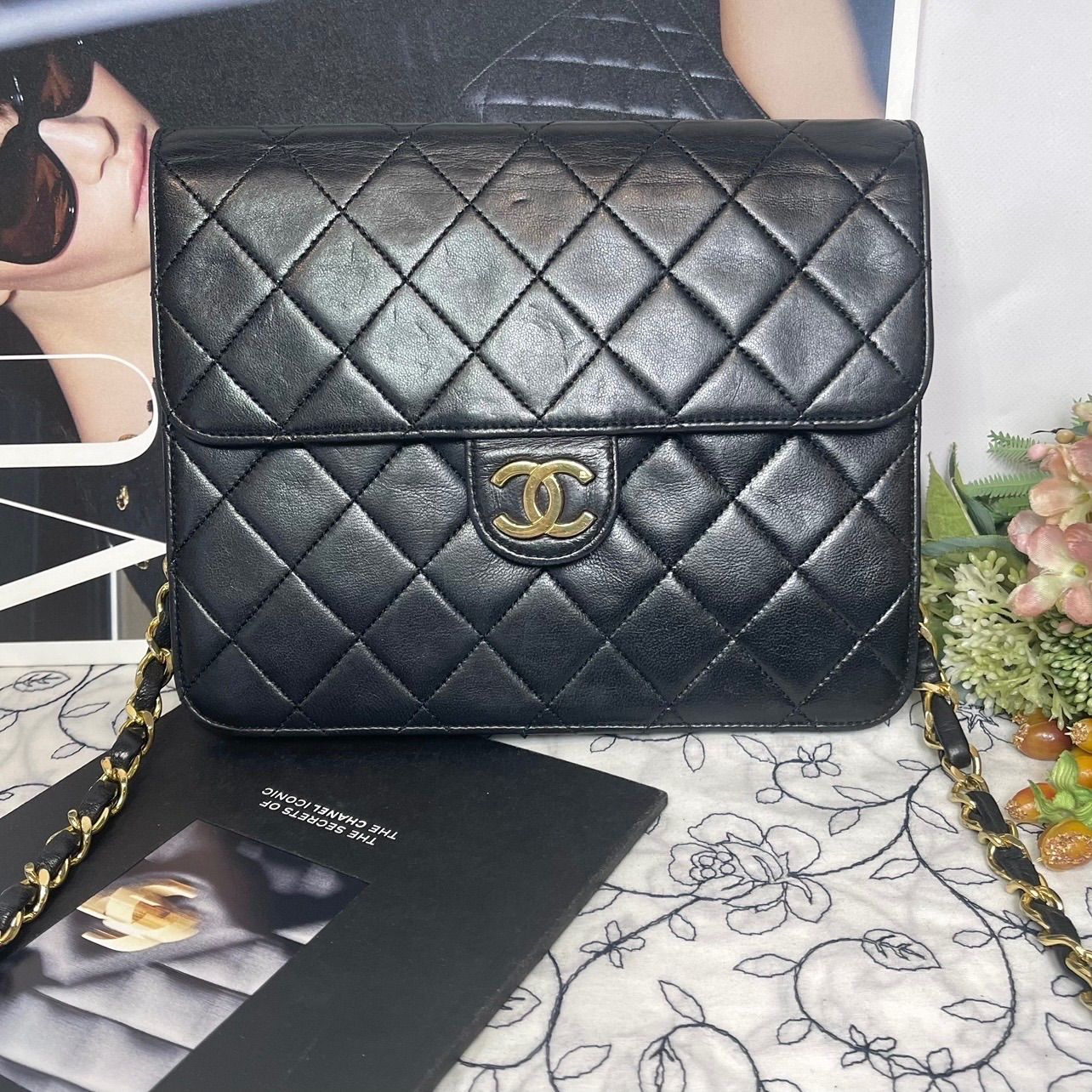 CHANEL シャネル【美品】ココマーク マトラッセ チェーンショルダー