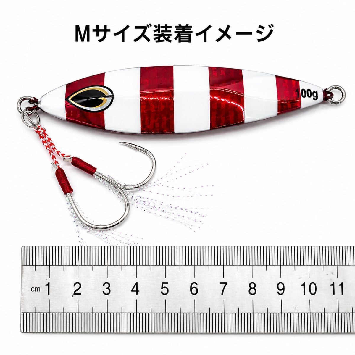 アシストフック ダブル W セット 10組（針20本） Sサイズ 青物 ジグ