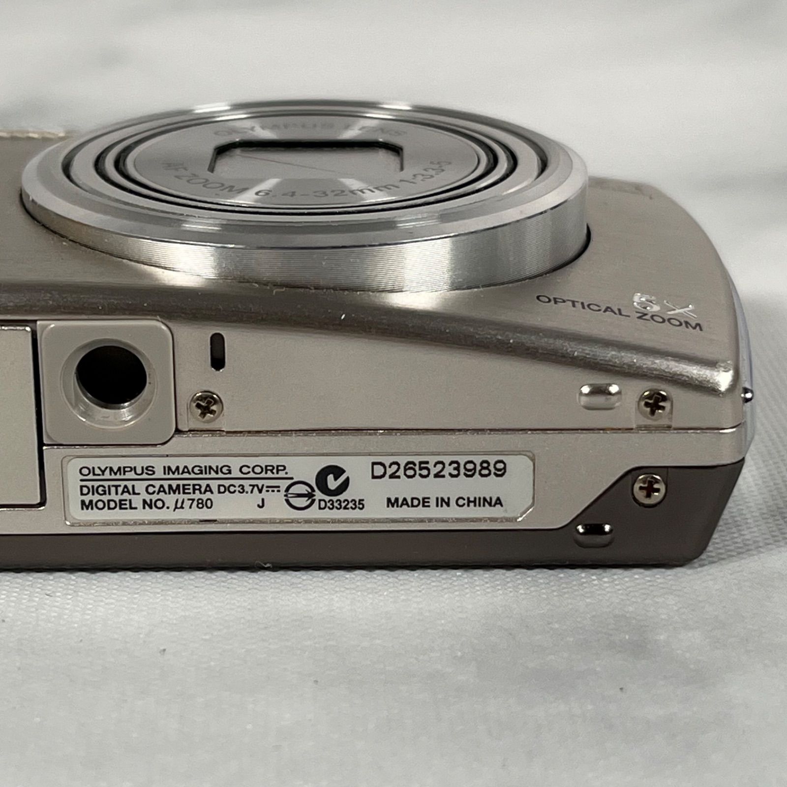 管2608-313】OLYMPUS オリンパス μ780 シルバー コンパクトデジタル