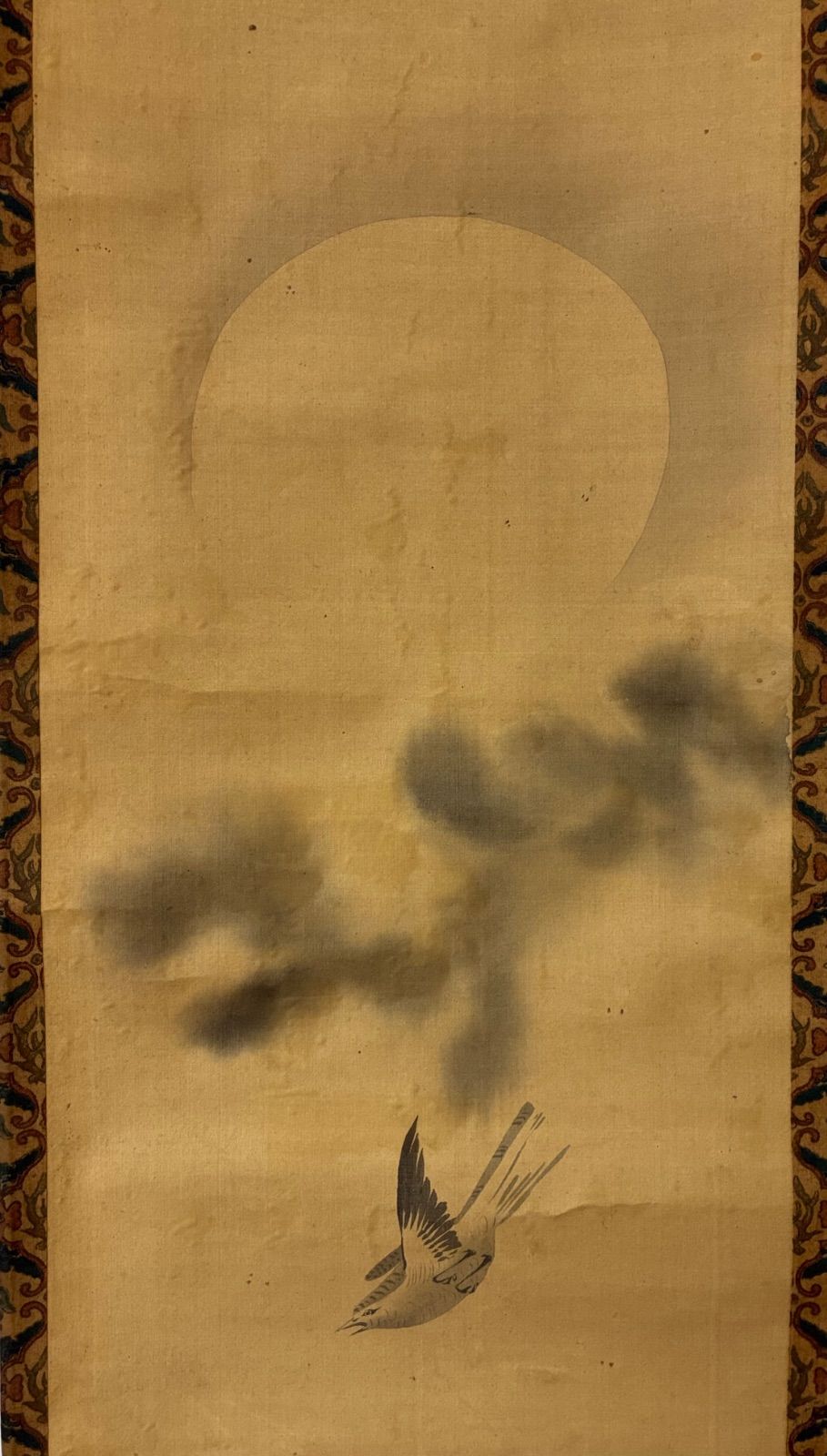 酒井抱一 三幅対 掛軸 花鳥図 桜 月 芦 絹本 琳派 骨董品