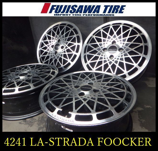 【4241】35B▲送料無料▲LA STRADA FOOCKER▲16x5.5J 4穴 PCD100 +45▲4本 26105732 22,792円