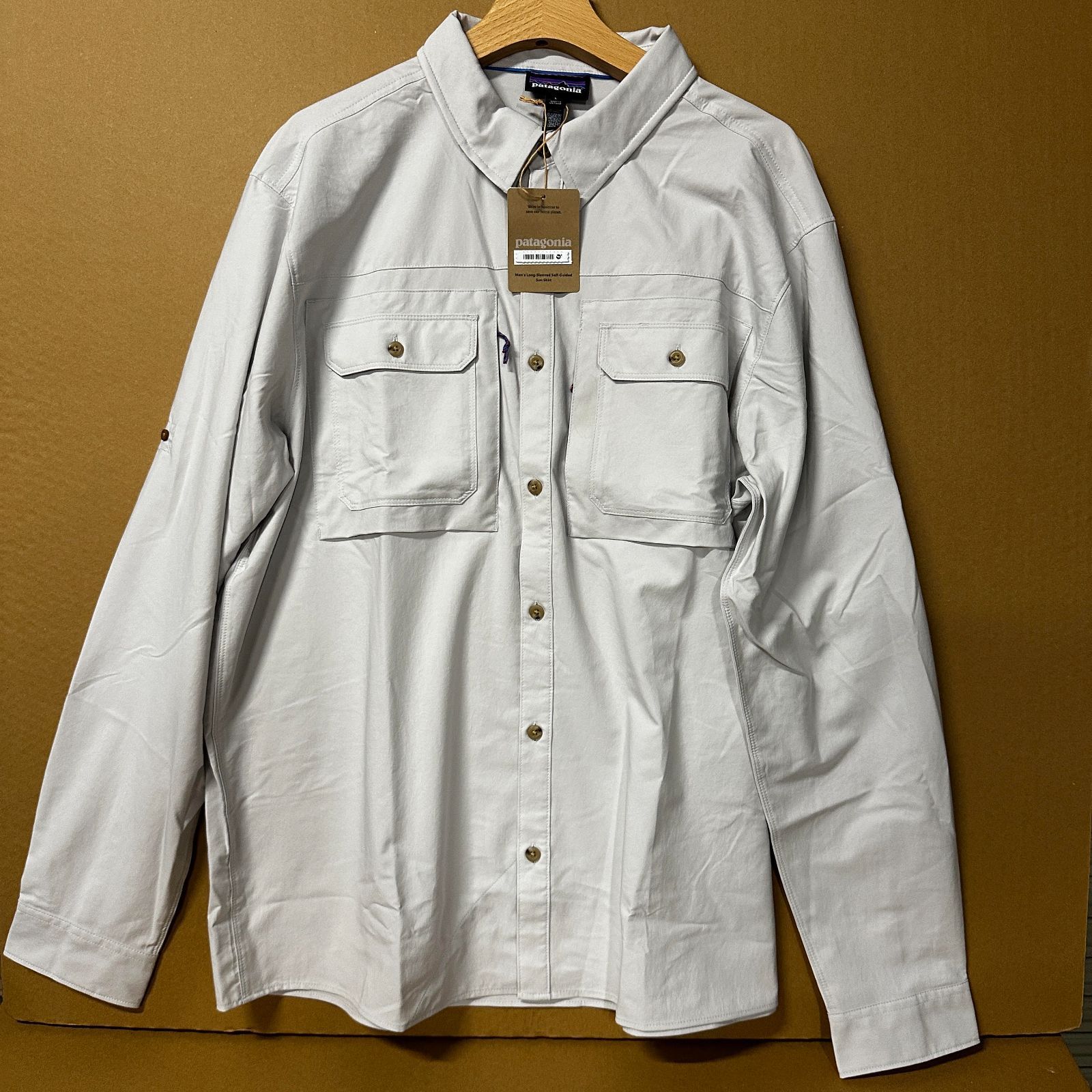 【patagonia】M`s L/S SELF GUIDED SUN SHIRT CRGY L 長袖