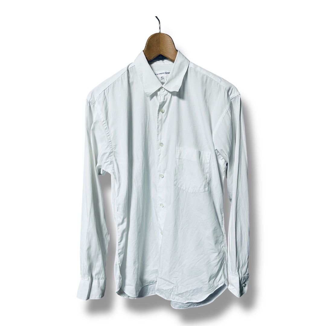 COMME des GARCONS SHIRT コムデギャルソンシャツ CDGS2PL フランス製 長袖シャツ フォーエバー ナロークラシックフィットシャツ コットン メンズ サイズXS ホワイト ゴーゴー古着久喜倉庫店 36 No.K2704