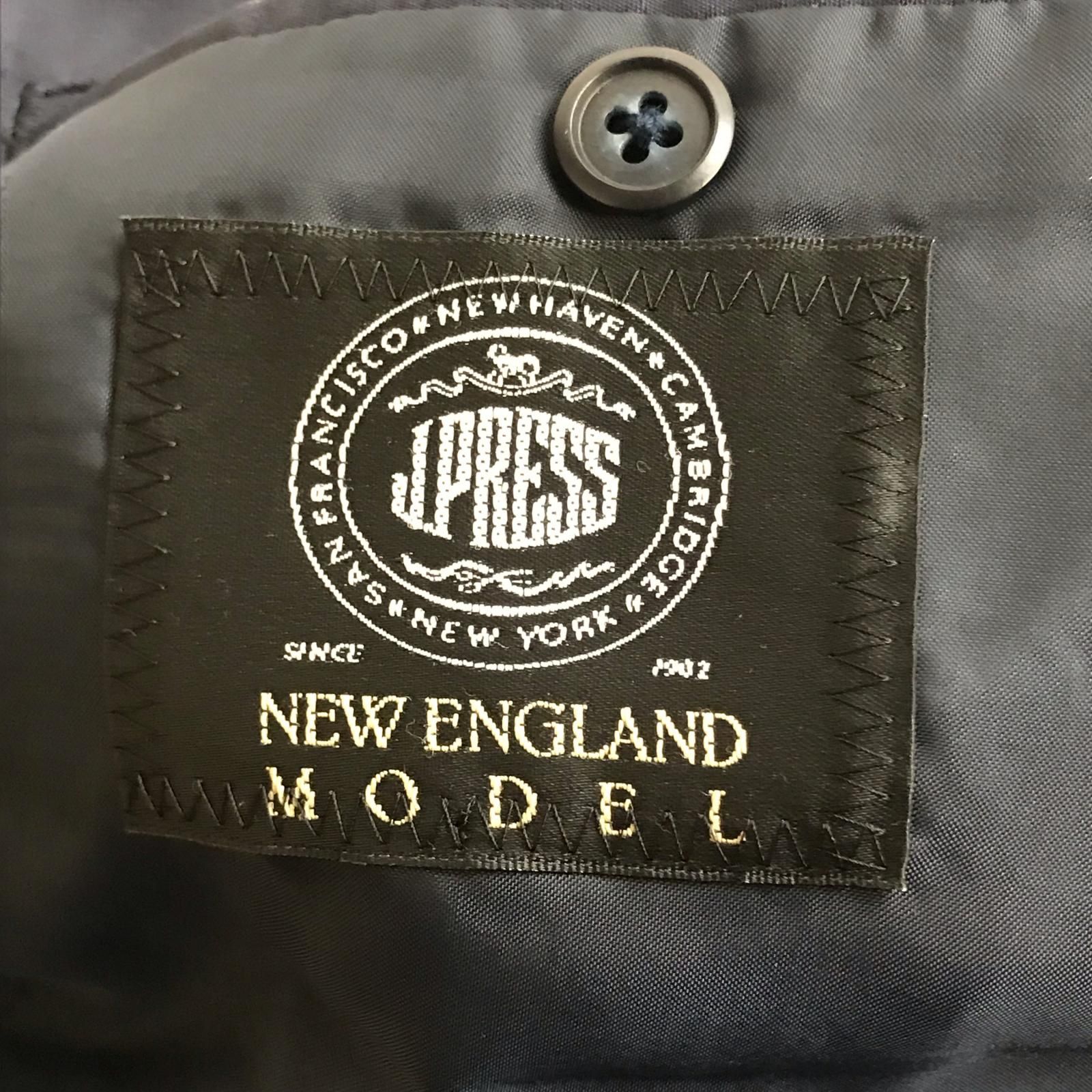 日本製★J.PRESS+NEW ENGLAND MODEL★春夏スーツ上下セットアップ【175cm/メンズL程度/ダークネイビー】紺ブレザー/シングル/Jacket/pants◆BJ189-F 日本製★J.PRESS+NEW ENGLAND MODEL★春夏スーツ上下セットアップ【175cm/メンズL程度/ダークネイビー】紺ブレザー/シングル/Jacket/pants◆BJ189-F