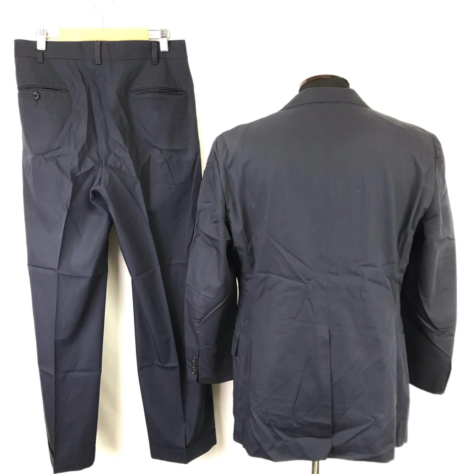 日本製★J.PRESS+NEW ENGLAND MODEL★春夏スーツ上下セットアップ【175cm/メンズL程度/ダークネイビー】紺ブレザー/シングル/Jacket/pants◆BJ189-F 日本製★J.PRESS+NEW ENGLAND MODEL★春夏スーツ上下セットアップ【175cm/メンズL程度/ダークネイビー】紺ブレザー/シングル/Jacket/pants◆BJ189-F