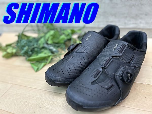 ☆ テルスポ イチ推し!! 美品!! SHIMANO XC3 SH-XC300M E WIDE size:43 27.2cm BK シマノ MTB クロスカントリー ビンディングシューズ 2穴 SPD ロード ミニベロ クロス ピスト M-1872