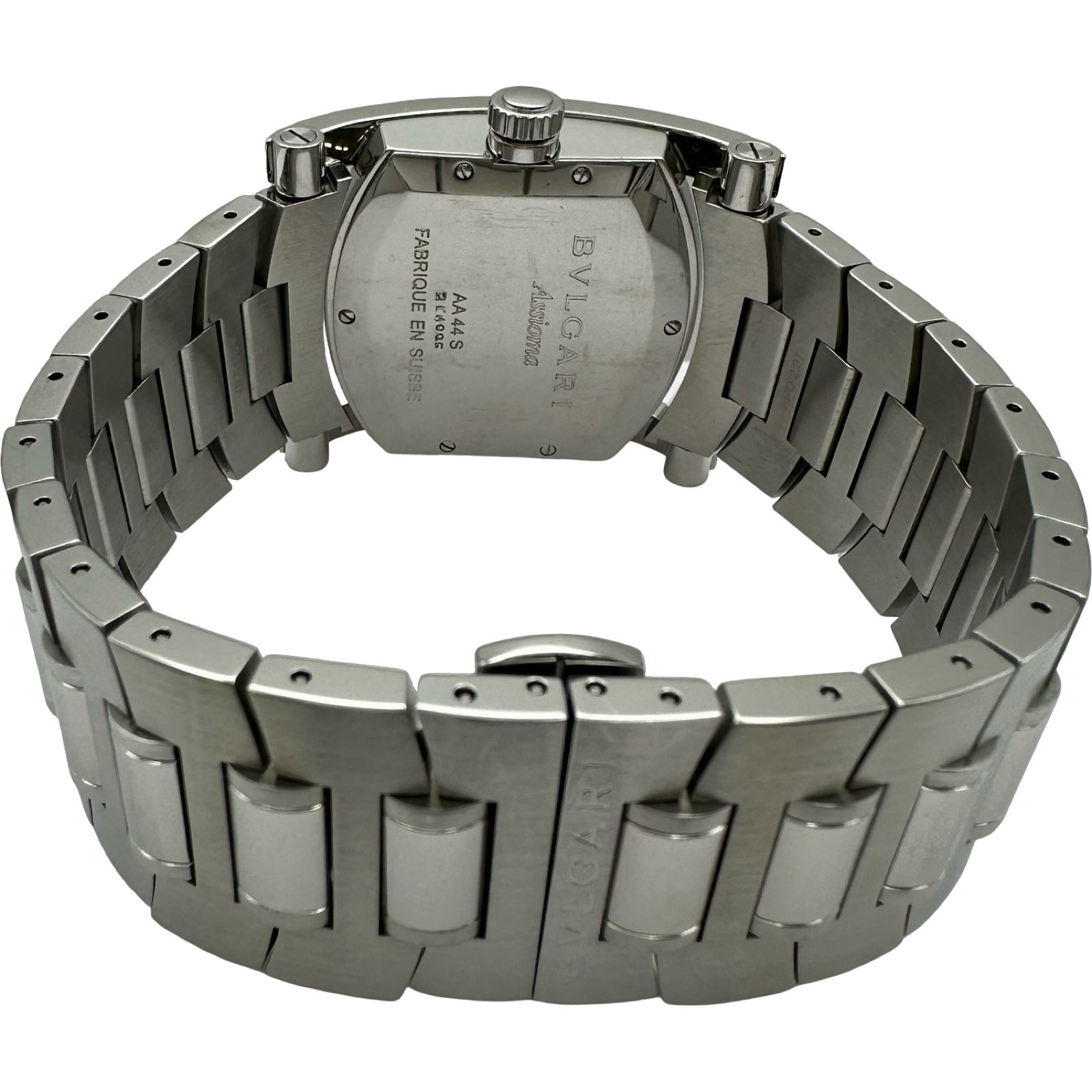 ブルガリ BVLGARI アショーマ AA44S ブルーグレー ステンレススチール 
