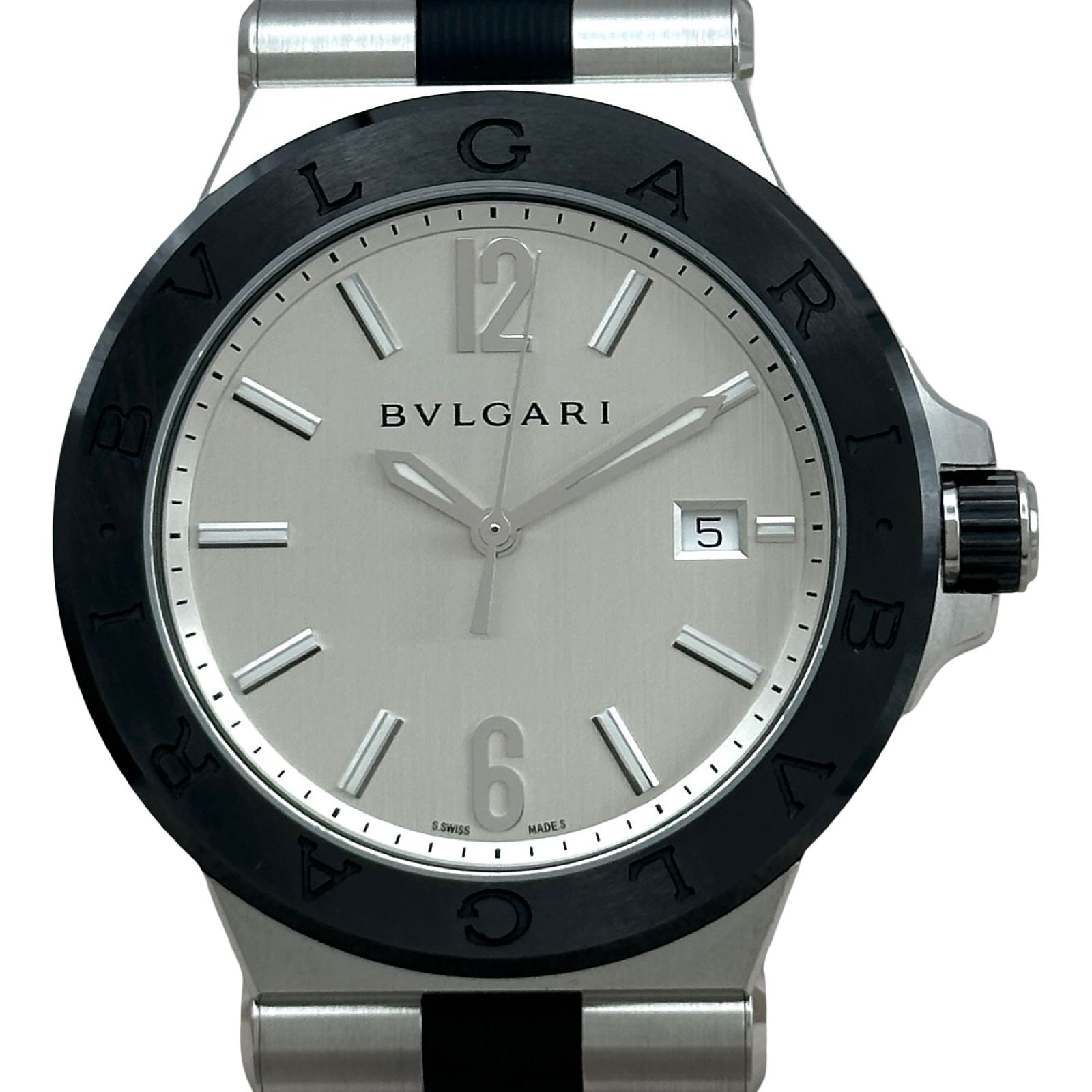 ブルガリ BVLGARI ディアゴノ セラミック DG42SC(DG42C6SCVD) シルバー セラミック/ステンレススチール 自動巻き メンズ 腕時計 150,500円