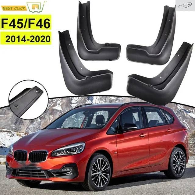 BMW 2シリーズ F45 F46 グランアクティブツアラー 2014 - 16 2018 2019 2020用 フロント/リア マッドフラップ マッドガード 4個