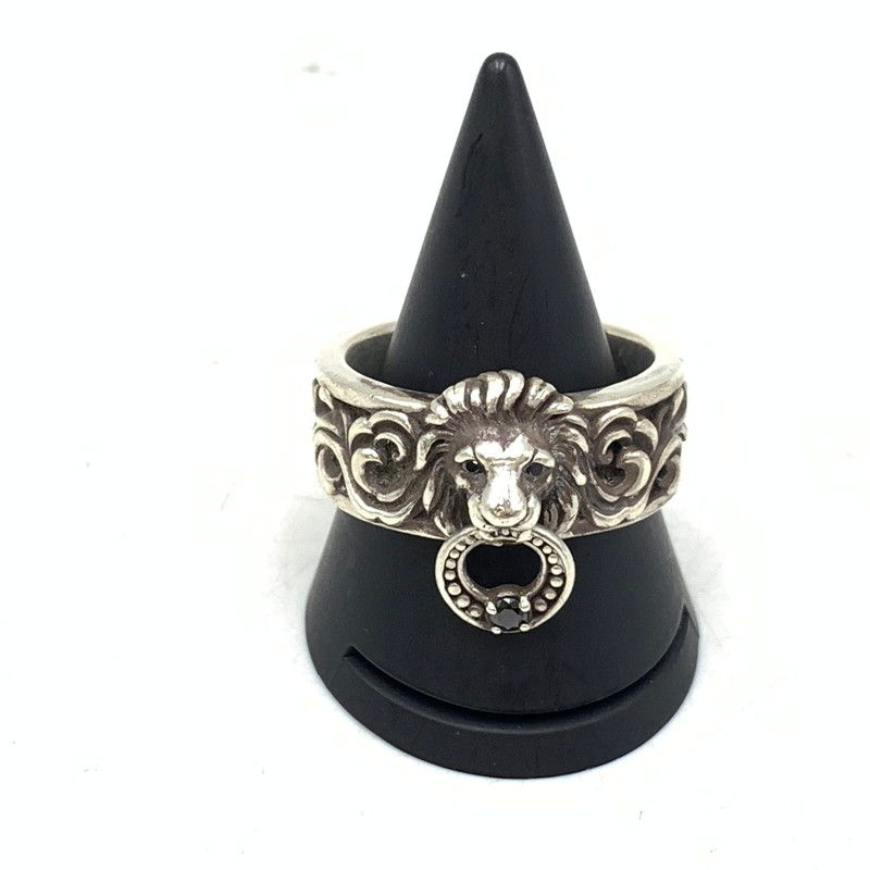 【中古品】 JUSTIN DAVIS ジャスティンデイビス 925 LION KEEPER RING ライオン キーパー リング アクセサリー 【192-260901-ya-18-izu】