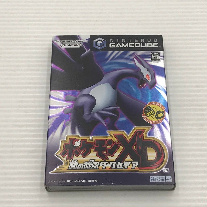 【中古品】 NGCソフト ポケモンXD 闇の旋風ダーク・ルギア 開封済み 動作確認済み ディスクキズ・研磨跡あり 【023-260901-ti-03-tagh】