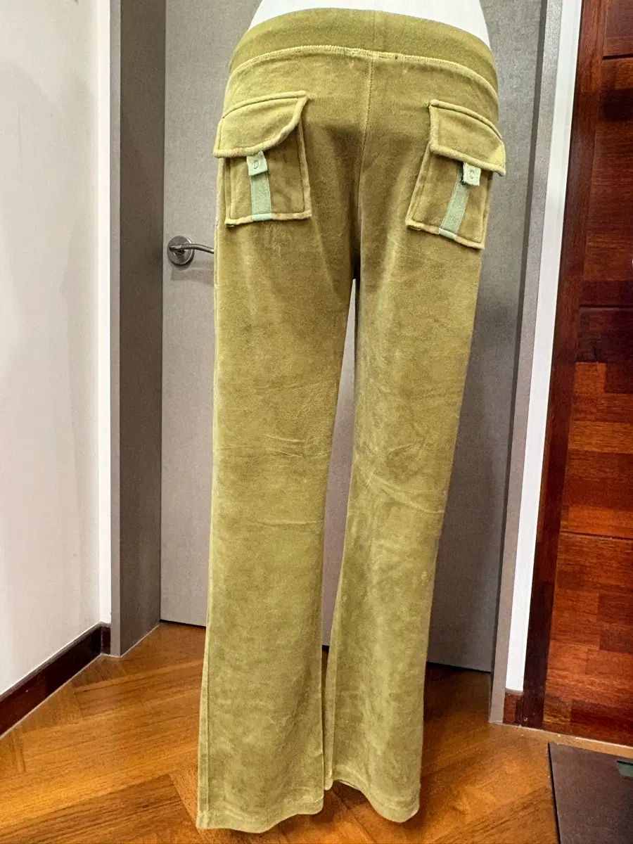 ヴィンテージ JUICY COUTURE BLACK LABEL クリスタル ベロア パンツ