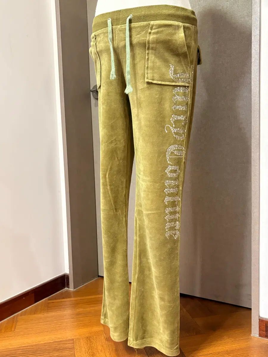 ヴィンテージ JUICY COUTURE BLACK LABEL クリスタル ベロア パンツ