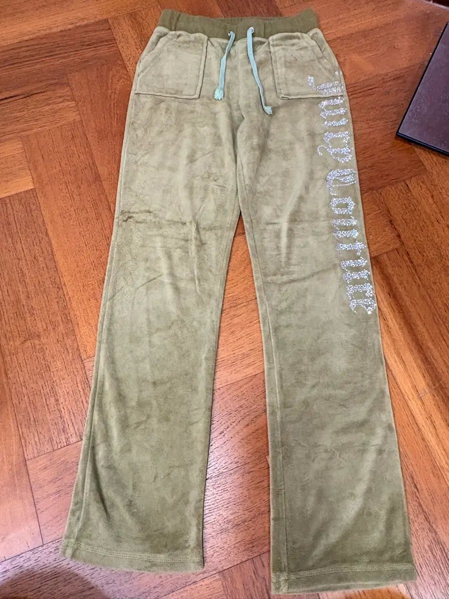 ヴィンテージ JUICY COUTURE BLACK LABEL クリスタル ベロア パンツ