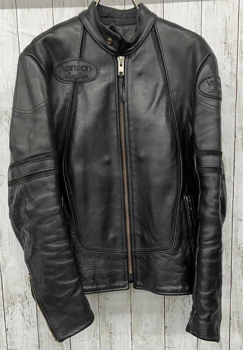 VANSON レザージャケット バンソン シングルライダースジャケット ブラック size36 26,715円
