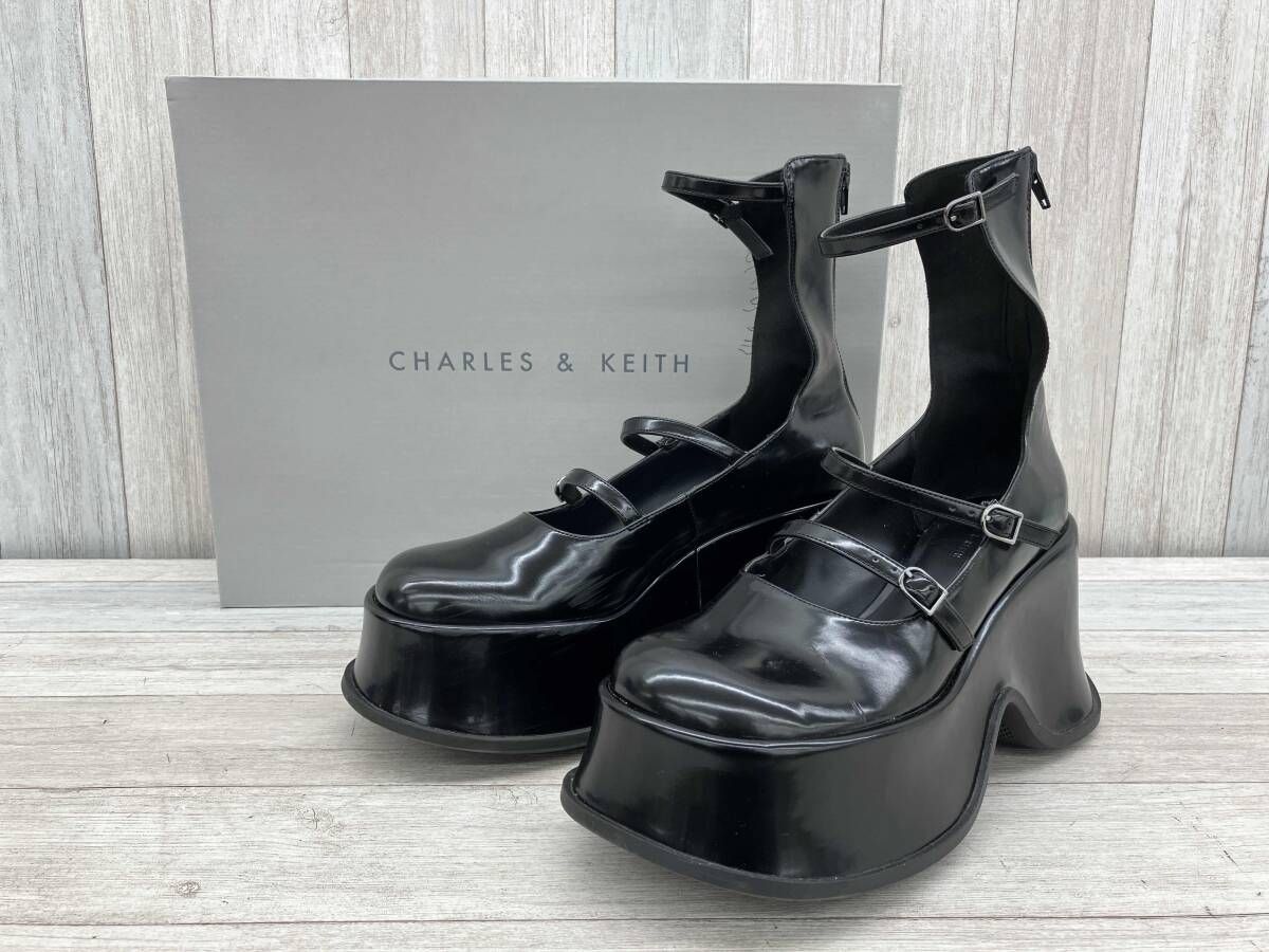 CHARLES & KEITH／チャールズアンドキース／パンプス／サイズ40／約25.5cm／レディース／ブラック／CK1-80580130