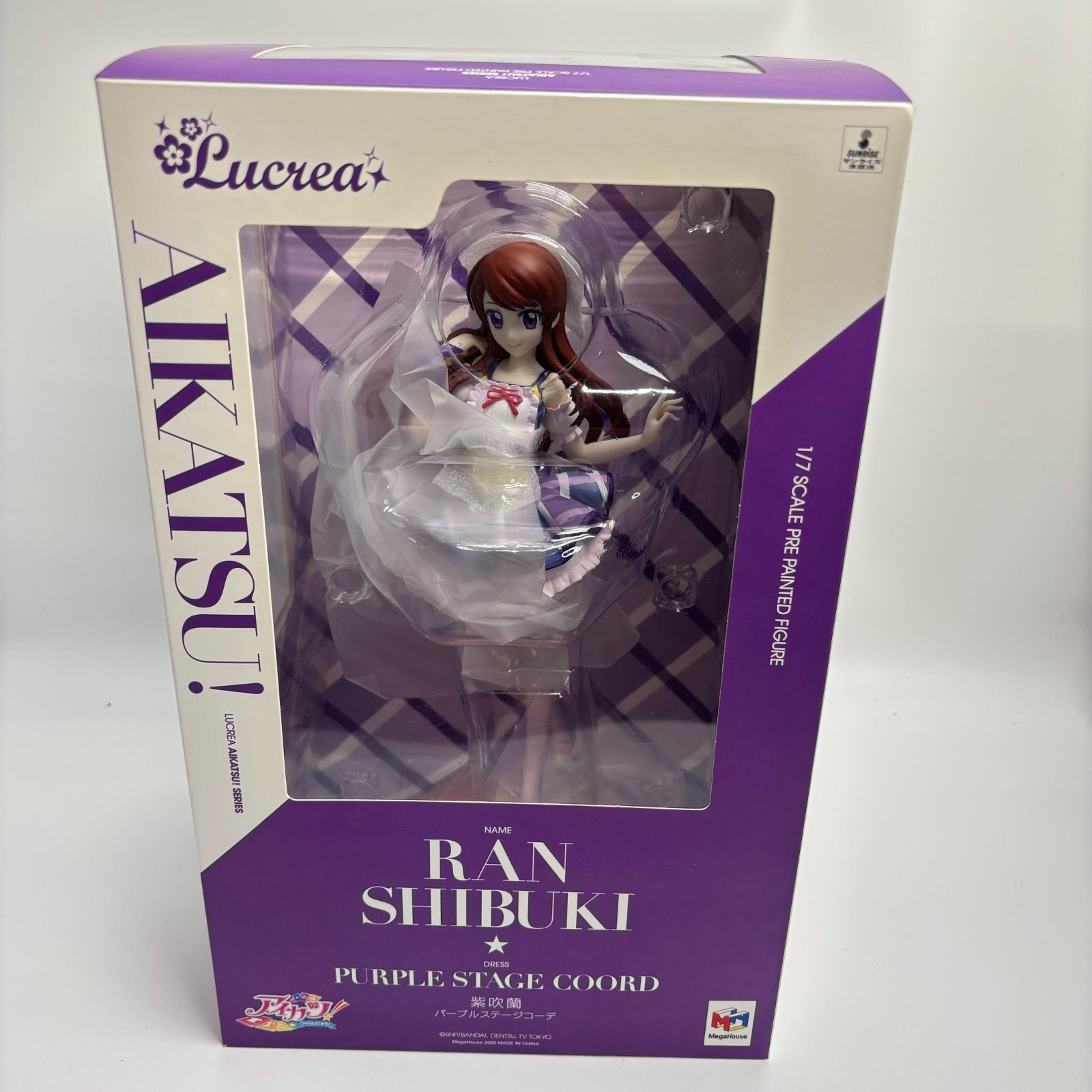 アイカツ！ 紫吹蘭 パープルステージコーデ 1/7 スケール フィギュア ルクリア メガハウス