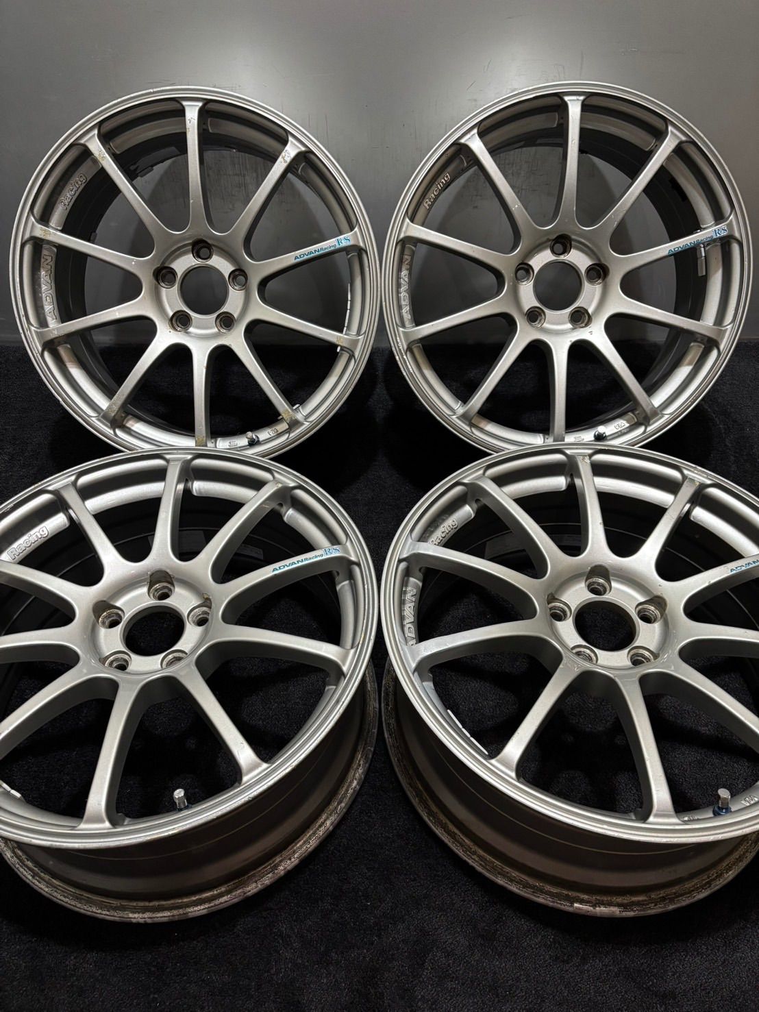 ★ADVAN Racing RS 17インチ 7.5J +48 100 5H アルミホイール 4本 86 BRZ インプレッサ (2-N64)