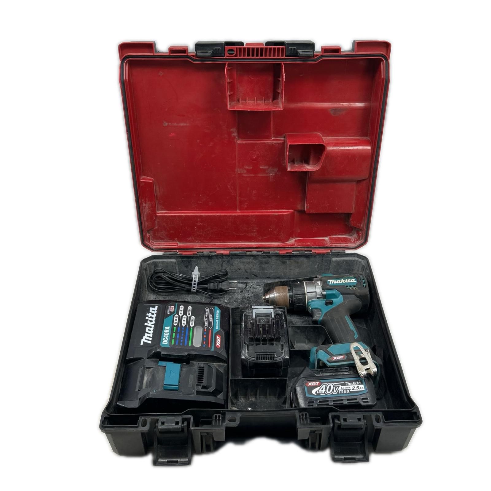 MAKITA マキタ ドライバドリル 充電器・充電池2個・ケース付 コードレス式 40v HP001GRDX ブルー 22,484円
