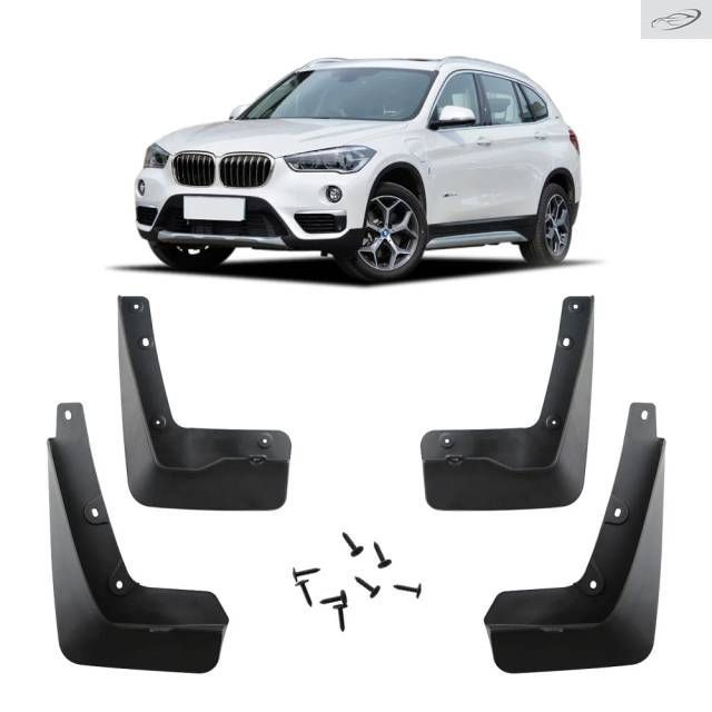 BMW X1 F48 2016-2020 2021用マッドガードフロント/リアマッドフラップフェンダープロテクターカバーアクセサリー4点セット