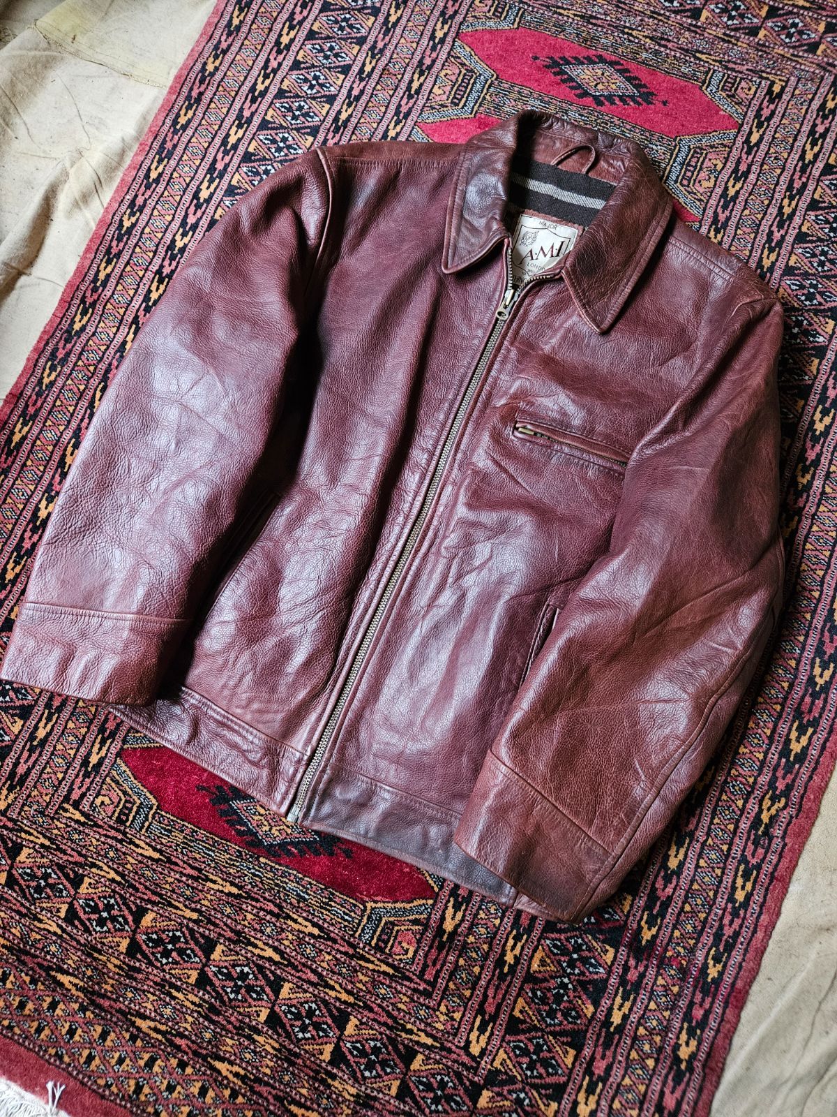 UK Vintage [A.M.I LONDON] Leather Jacket